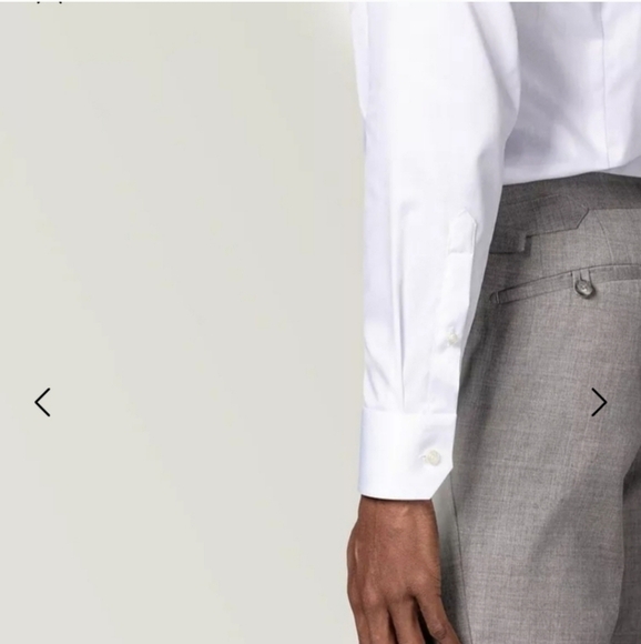 Eton Super Slim Fit Men's Dress Shirt Blue Dots 14.5 - Picture 10 of 16